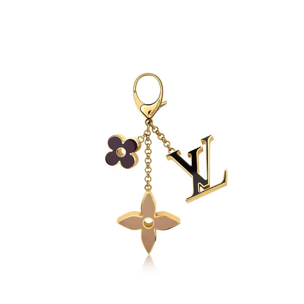 Authentic Louis Vuitton Fleur de Monogram Bag Charm
